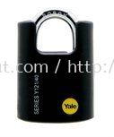 Y121/40/125 - Yale Classic Series Outdoor Black Plastic Covered Brass Padlock (Baron Shackle) 40mm