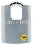 Y122/50/123 - Yale Silver Series Outdoor Brass / Satin Closed Shackle Padlock (Baron Shackle)