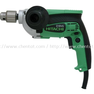 Hitachi - D10VG 3/8" 9-Amp Drill, EVS, Reversible