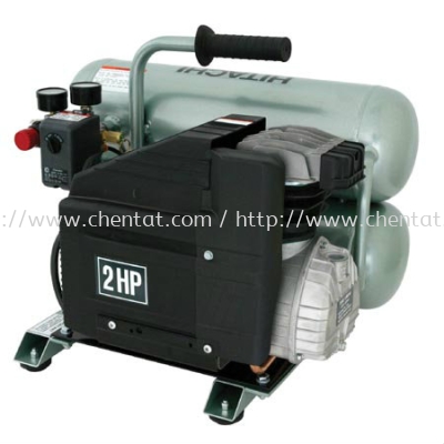 Hitachi - EC12 Portable 4-Gallon Twin Stack Air Compressor