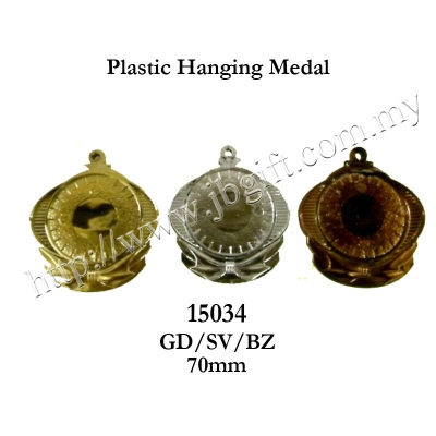 Plastic Hanging Medal 15034