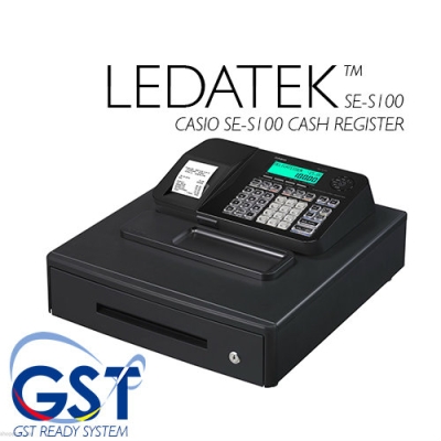 LEDATEK CASIO SE-S100 CASH REGISTER WITH GST SUPPORT