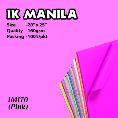 160gsm Manila Card - Pink
