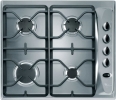 4 Burner Gas Hob in Stainless Steel AKM274/ IX Whirlpool Cooker Hob