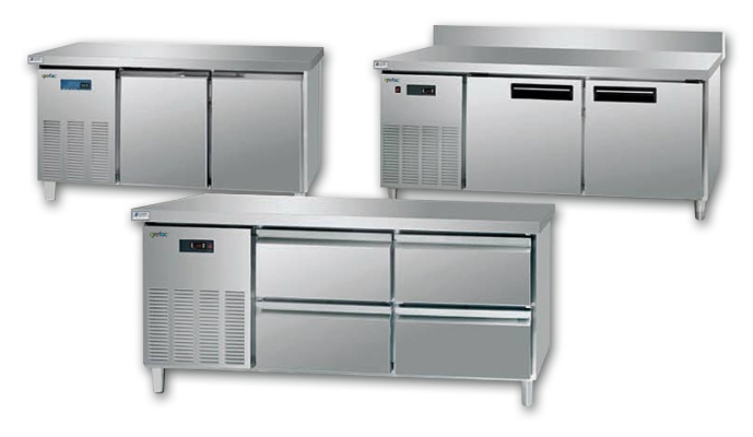 Stainless Steel Work Tops Freezer