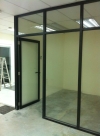 Tempered Door with Fixed Panel Tempered Door with Fixed Panel