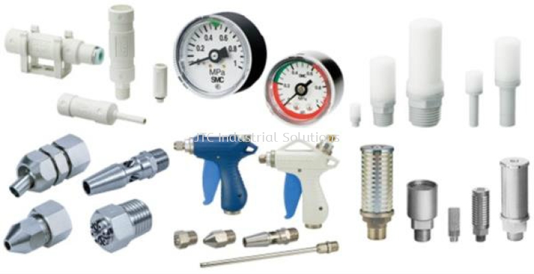 SMC Silencers & Exhaust Cleaners & Blow Guns & Pressure Gauges