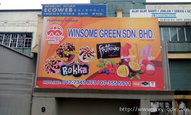 Winsome Green SDN.BHD Canvas Signage