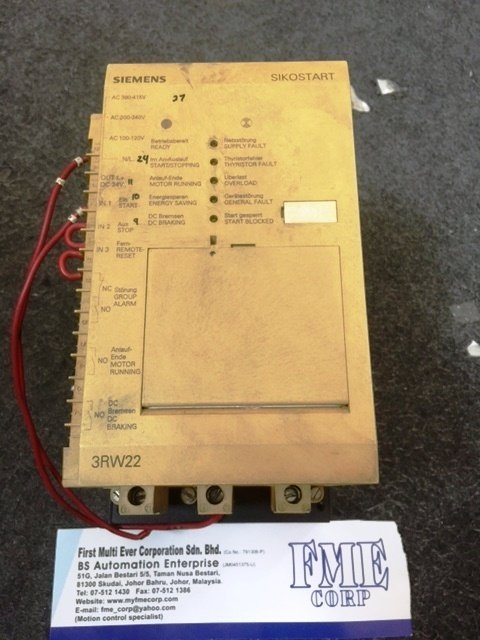 SIEMENS SIKOSTART SOFT STARTER 3RW22 3RW30 3RW40 3RW44 MALAYSIA SINGAPORE BATAM SINGAPORE