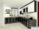 Kitchen Design Cabinet Door Aluminium/Glass Kitchen Design