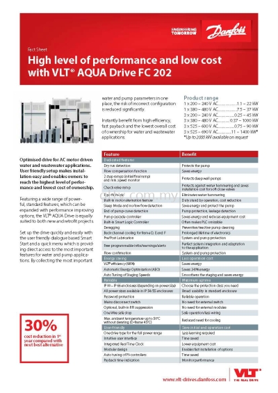 VLT Aqua Drives FC202