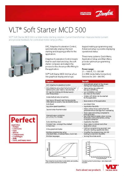 VLT Soft Starter MCD500
