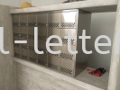  Stainless Steel Perforated Front and Back Hole Letter Box - Apartment 