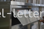  Stainless Steel Front with Acrylic Slot Letter Box - Apartment 