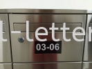   Stainless Steel Front Acrylic View Panel Letter Box - Apartment 