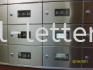  Stainless Steel Front and Back with Acrylic View Panel Letter Box - Apartment 