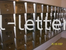  Stainless Steel BA Finish Letter Box - Apartment 