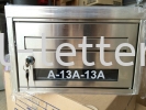  Stainless Steel Mix Letter Box - Apartment 