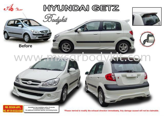 HYUNDAI GETZ AM STYLE BODYKIT + SPOILER GETZ HYUNDAI Johor, Malaysia ...