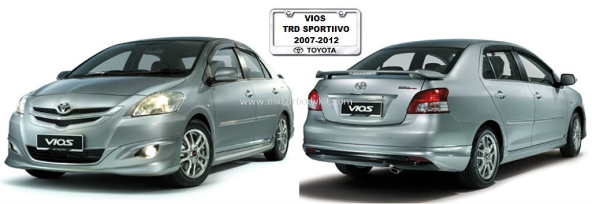 TOYOTA VIOS 2007-2012 TRD SPORTIVO BODYKIT + SPOILER