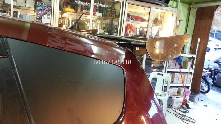 honda jazz 2013 ge spoiler js racing carbon