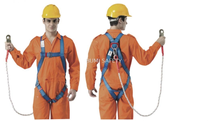 Full Body Harness Built-in lanyard & snap hook SIRIM