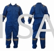 100% Cotton Coverall Royal Blue Coverall Protective Clothing