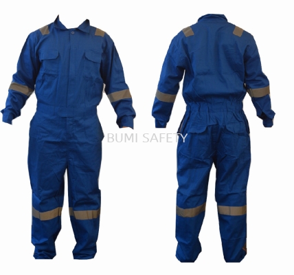 100% Cotton Coverall Royal Blue