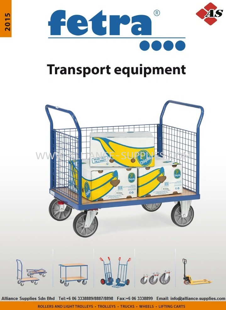 FETRA (Germany) Transport Equipment/ Material Handling FETRA Dollies With Goose Neck Handles FETRA