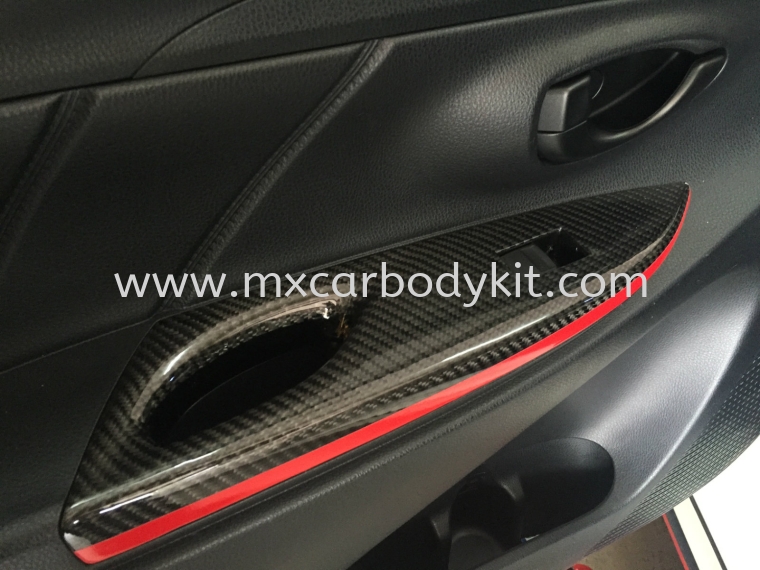 TOYOTA VIOS 2013 CARBON FIBER DOOR HANDLE COVER  TOYOTA VIOS CARBON FIBER BODY KITS