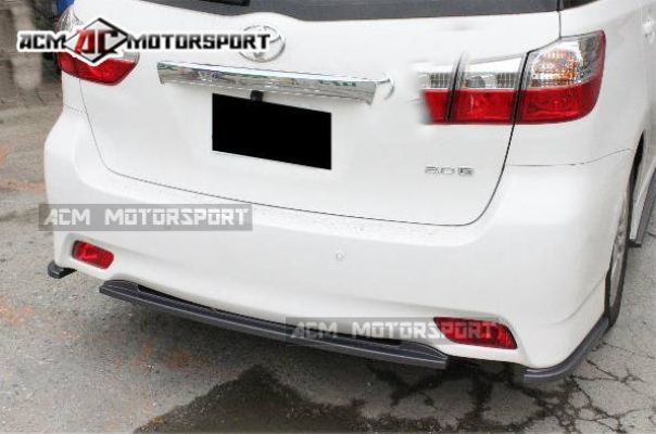 Toyota wish 2012 rear bumper diffuser 