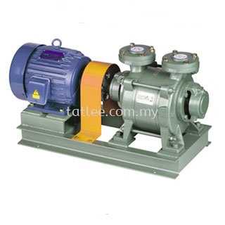 Single stage liquid ring vacuum pump