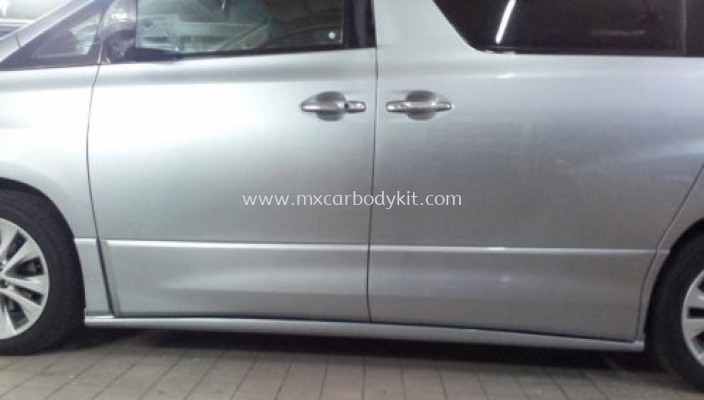 TOYOTA ALPHARD / VELLFIRE 2008-12 TOP LINE STYLE DESIGN SIDE SKIRT