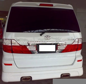 TOYOTA ALPHARD 2002-07 MS J-EMOTION DESIGN REAR SKIRT