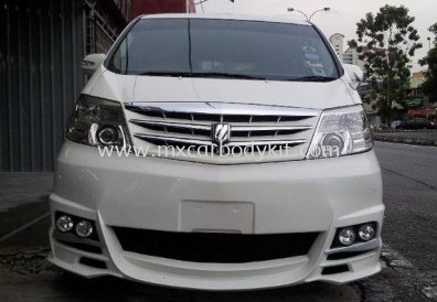 TOYOTA ALPHARD 2005-07 BLACK BISON FRONT BUMPER