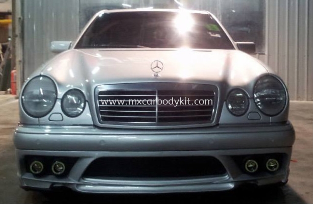 MERCEDES BENZ W210 BLACK BISONSTYLE FRONT BUMPER