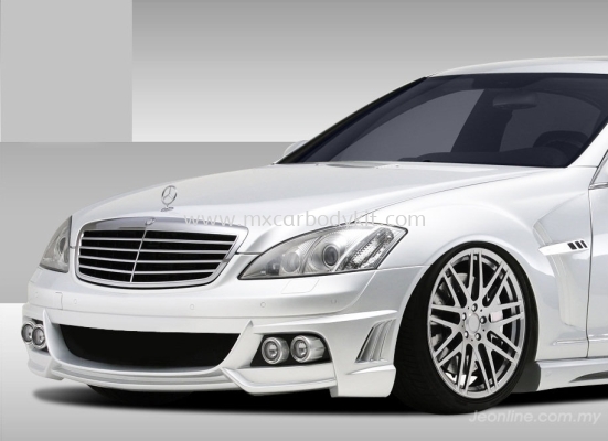 MERCEDES BENZ W221 BLACK BISONSTYLE FRONT BUMPER