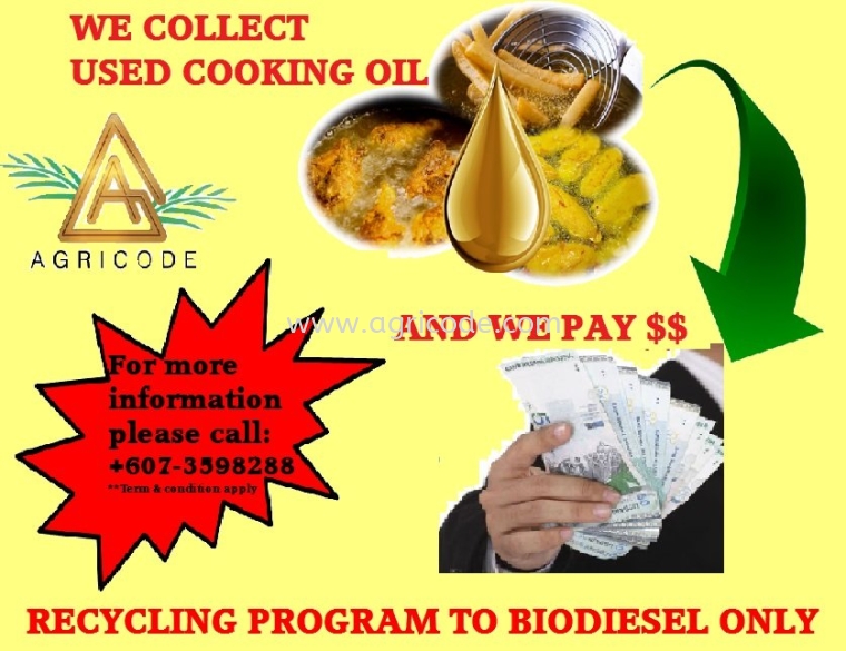 COLLECTION USED COOKING OIL FOR BIODIESEL