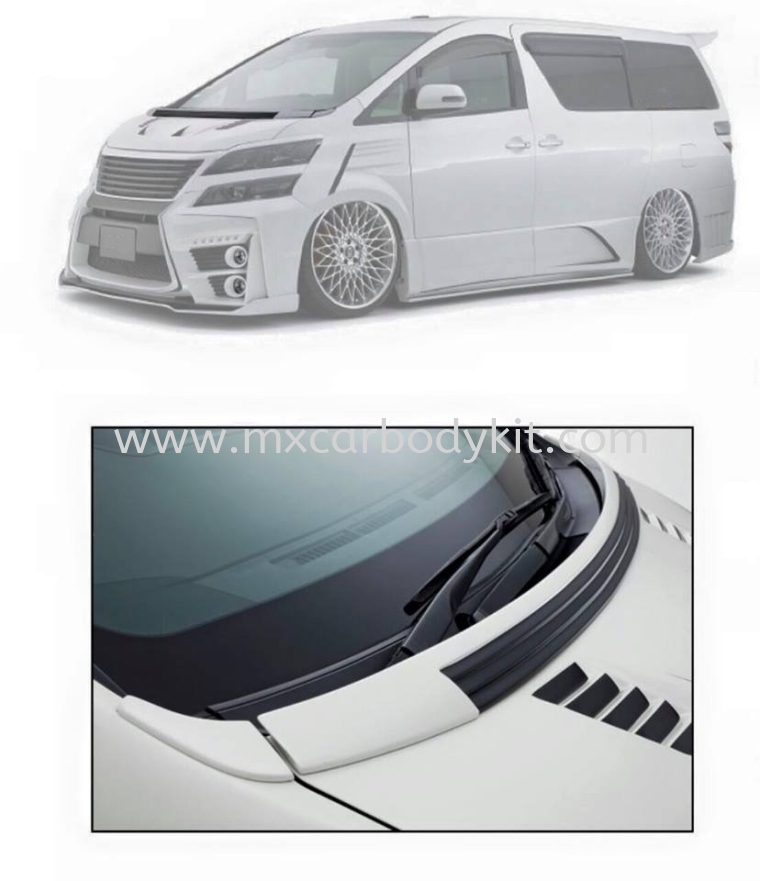 TOYOTA VELLFIRE 2008-14 6SENSE BONNET CENTRE SPOILER VELLFIRE 20 2008 - 2014 TOYOTA