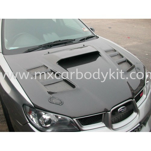 SUBARU V9 BONNET CARBON FIBRE SUBARU V9 CARBON FIBER BODY KITS