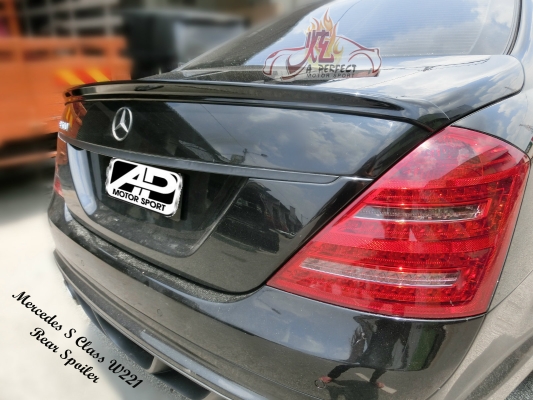 Mercedes S Class W221 Euro Style Rear Spoiler 