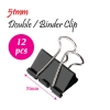 51mm Double Clip (12pcs) Double Clip 长尾票夹 Clip and Pin Products