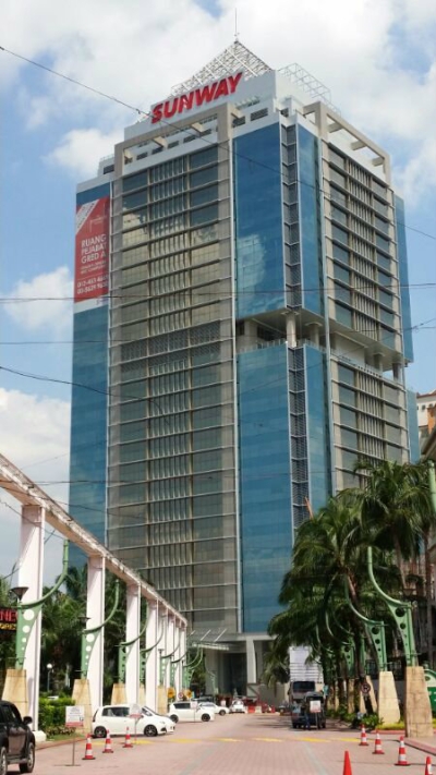 General View to Sunway Pinnacle Office Block at Bandar Sunway