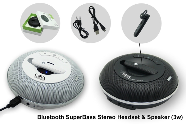 EL035 Bluetooth SuperBass Stereo Headset & Speaker