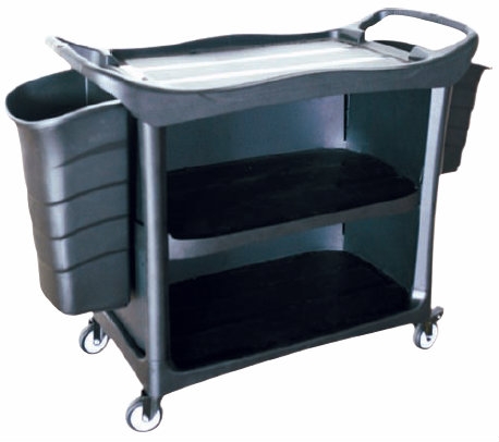 EH 3 Tiers Utilities Cart c/w 3 Side Cover & Bucket 3UC-612 Cart Trolley/Front Office/House Keeping/Restaurant/Kitchen