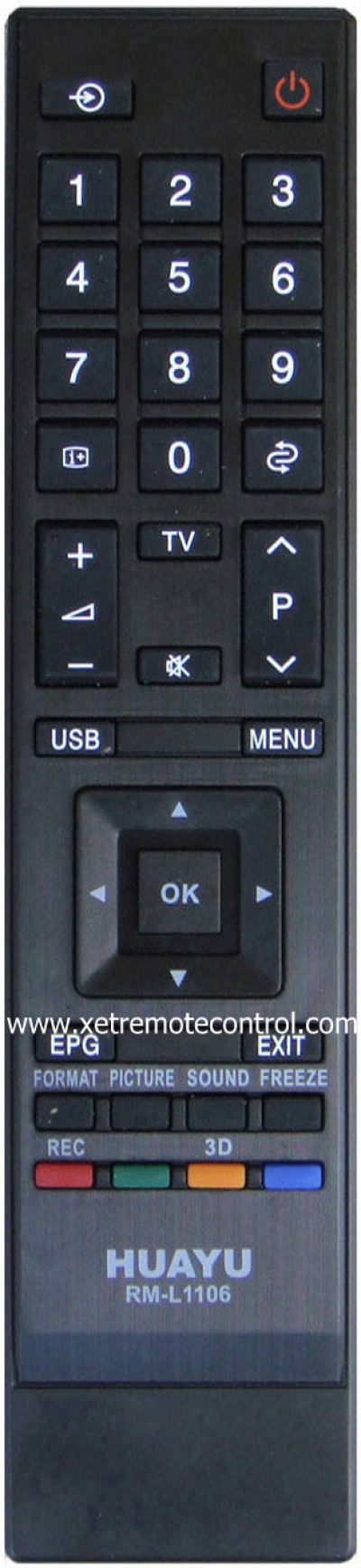 RM-L1106 TOSHIBA SMART TV REMOTE CONTROL 