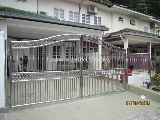 Stainless steel main gate 2