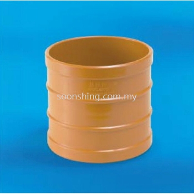 UPVC Underground Fittings Straight Coupling 6" (160MM)