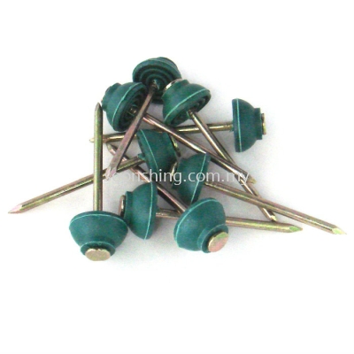 Ace Brand Rubber Head Roofing Nail 2 1/2" Green (80PCS/PKT)