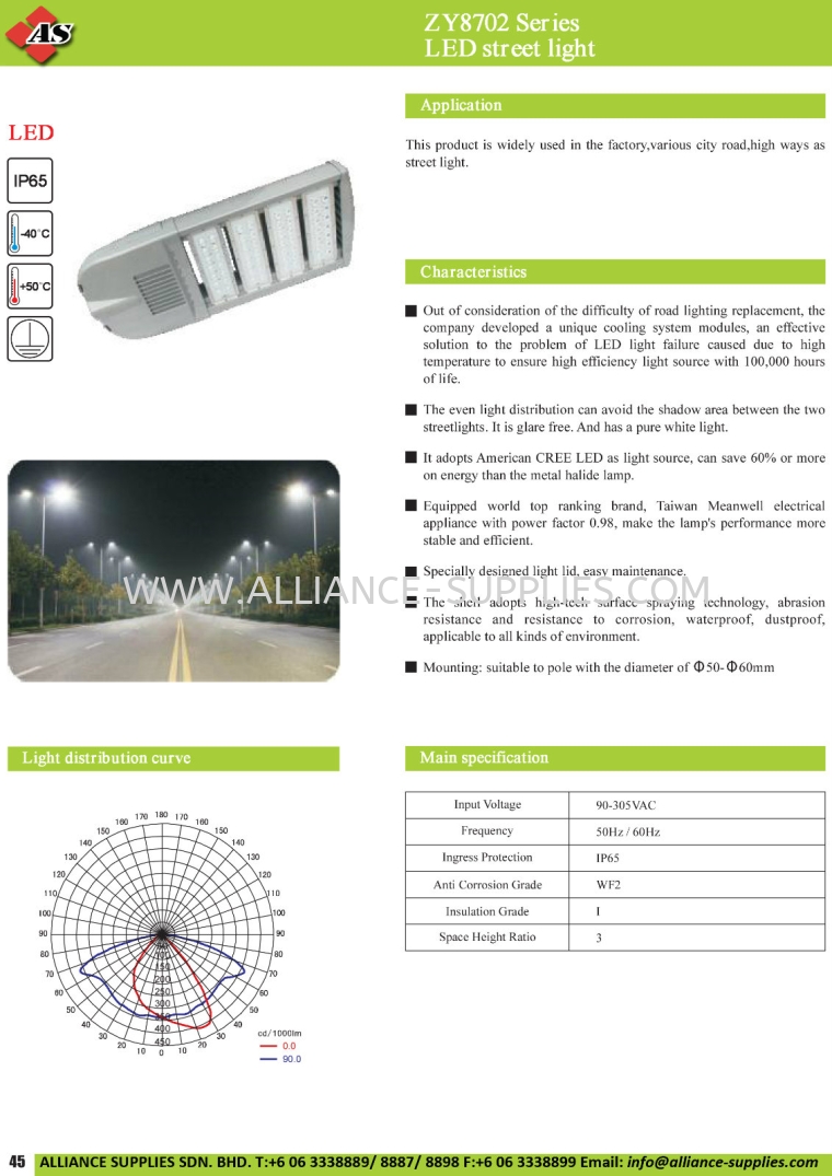 ZY8702 Series LED Street Light Fixed Professional Lights INDUSTRIAL LAMPS/ EXPLOSION-PROOF LIGHTING